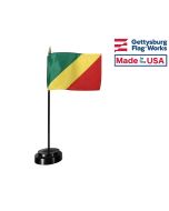 Congo Republic Stick Flag - 4x6"