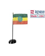Ethiopia Stick Flag - 4x6"