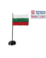 Bulgaria Stick Flag - 4x6"