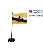 Brunei Stick Flag - 4x6"