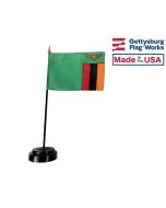 Zambia Stick Flag - 4x6"