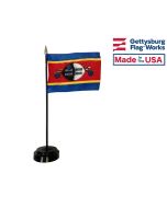 Eswatini (Swaziland) Stick Flag - 4x6"