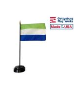 Sierra Leone Stick Flag - 4x6"