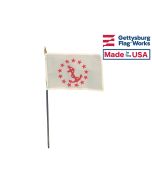 Rear Commodore Stick Flag - 4x6"
