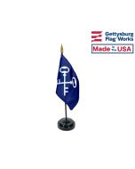 4x6" Quartermaster Stick Flag 