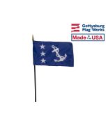 4x6" Past Commodore Stick Flag