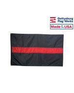 THIN RED LINE FIREMAN'S FLAG, TRADITIONAL 3 STRIPE