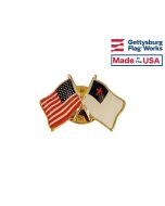 Christian Lapel Pin (with US Flag)