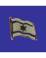 Israel Lapel Pin (Single Waving Flag)
