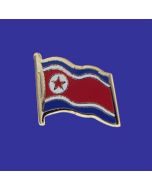 North Korea Lapel Pin (Single Waving Flag)