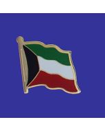 Kuwait Lapel Pin (Single Waving Flag)