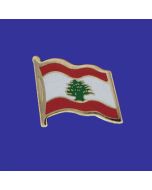 Lebanon Lapel Pin (Single Waving Flag)