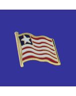 Liberia Lapel Pin (Single Waving Flag)