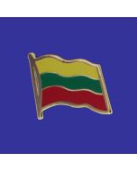 Lithuania Lapel Pin (Single Waving Flag)
