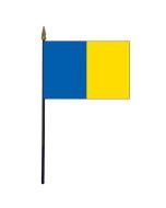 Longford County Stick Flag (Ireland) - 4x6"