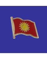 Macedonia Lapel Pin (Single Waving Flag)
