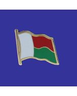 Madagascar Lapel Pin (Single Waving Flag)