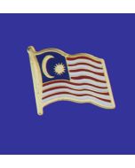 Malaysia Lapel Pin (Single Waving Flag)
