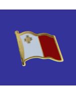 Malta Lapel Pin (Single Waving Flag)