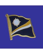 Marshall Islands Lapel Pin (Single Waving Flag)