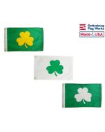12x18" "Glamrock" Shamrock Boat Flag (Sewn)