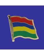 Mauritius Lapel Pin (Single Waving Flag)