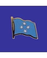 Micronesia Lapel Pin (Single Waving Flag)