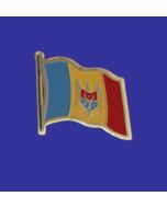 Moldova Lapel Pin (Single Waving Flag)