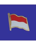 Monaco Lapel Pin (Single Waving Flag)