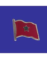 Morocco Lapel Pin (Single Waving Flag)