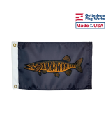 Muskie flag for boat front image