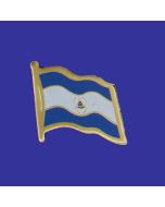 Nicaragua (seal design) Lapel Pin (Single Waving Flag)