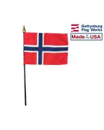 Norway Cotton Stick Flag