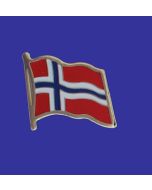 Norway Lapel Pin (Single Waving Flag)