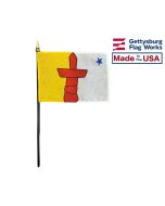 Nunavut Stick Flag Made in the USA by Gettysburg Flag Works