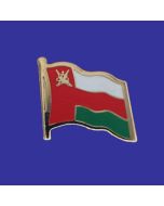 Oman Lapel Pin (Single Waving Flag)