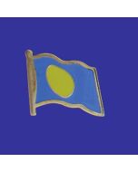 Palau Lapel Pin (Single Waving Flag)