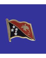 Papua New Guinea Lapel Pin (Single Waving Flag)