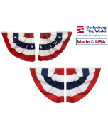 Patriotic Pleated Half Fan Sets