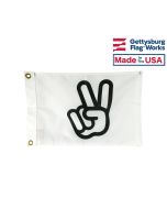 VICTORY PEACE SIGN BOAT FLAG