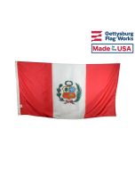 Peru Flag with Seal