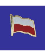 Poland Lapel Pin (Single Waving Flag)