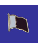 Qatar Lapel Pin (Single Waving Flag)