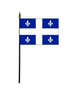 Quebec Stick Flag - 4x6"