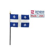 Quebec Stick Flag - 4x6"