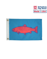Rainbow trout flag for boat front image