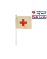 Red Cross Stick Flag