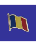 Romania Lapel Pin (Single Waving Flag)