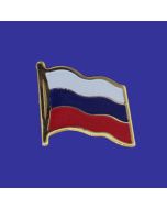 Russian Federation Lapel Pin (Single Waving Flag)