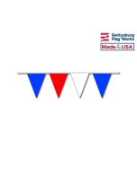Patriotic Red/White/Blue Triangle Pennant Strings - 9x12" Pennant Size